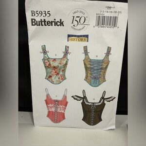 Butterick B5935 Corset Pattern New Uncut Sizes 14-20